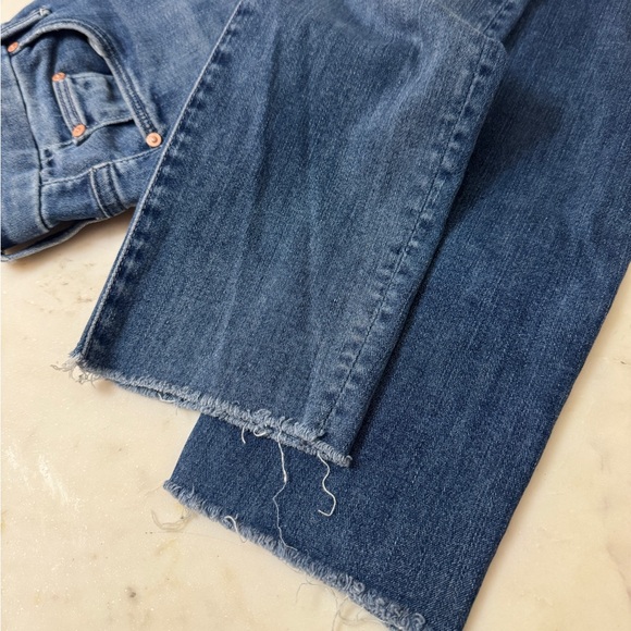 MOTHER Looker High-Rise Ankle Fray Skinny Jeans in Everything We Keep - Picture 9 of 11